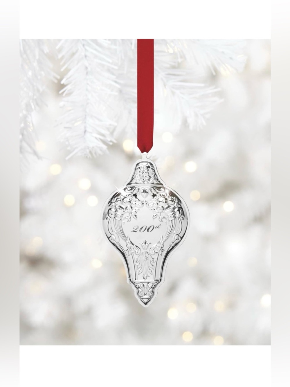 Reed & Barton 897053 200th Anniversary Celebration Christmas Tree Ornament